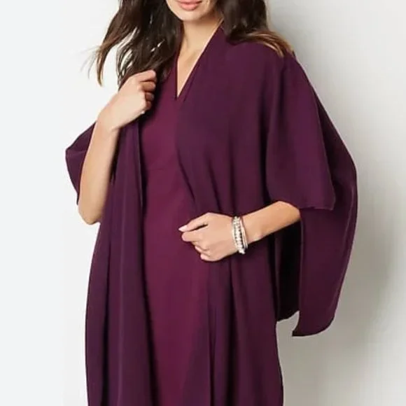 Ribbed Sweater-Knit Runan Shawl J.Jill - Picture 3 of 5